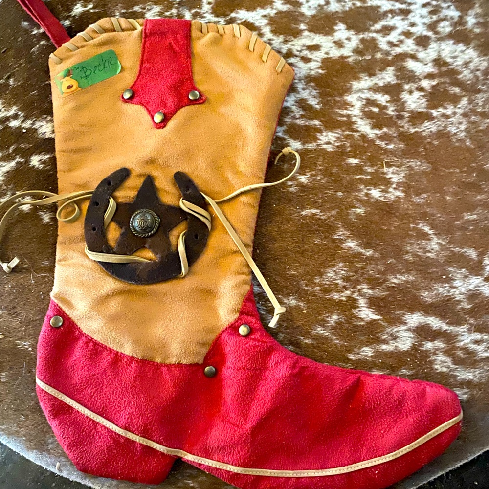 Western Christmas Stocking
